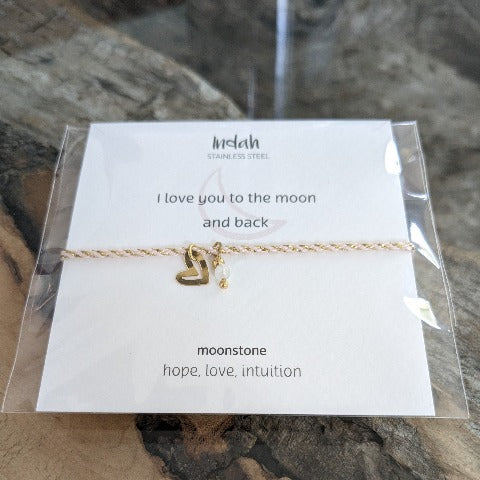 ARMBAND ROCK LOVE GOUD A0446