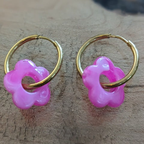 FLOWER RESIN FUCHSIA O0590