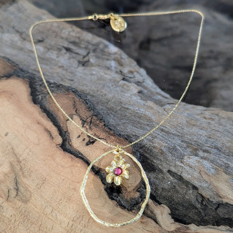 KETTING BLOEM k0338