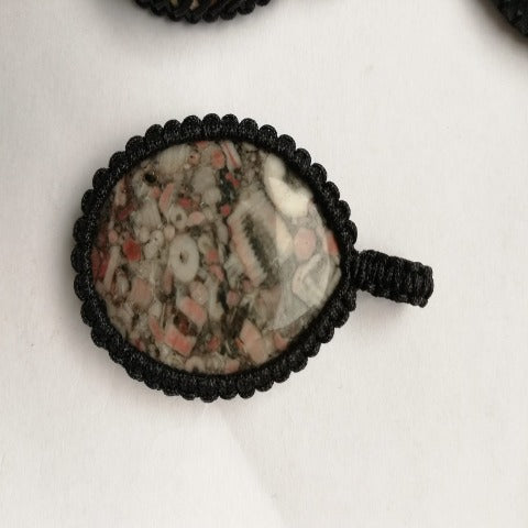 KETTING HANDGEMAAKT JASPIS MET KOORD K0080