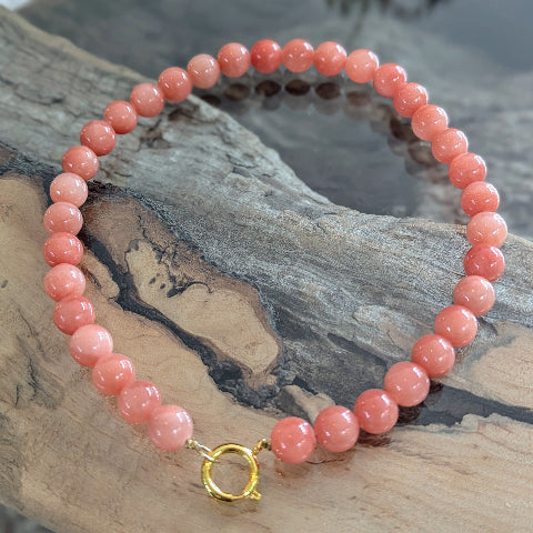 XL KRALEN KETTING ZALM K0343