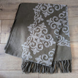 SJAAL GEBORDUURD TAUPE H0224