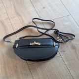 ZWART LEREN TAS T0294