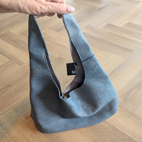 KUNSTLEER BAG BLAUW T0309