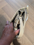 KLASSIEKE BEIGE LEREN SCHOUDERTAS T0314