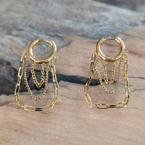OORRINGEN MET KETTING O1110