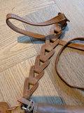 BRUINE  LEDEREN SCHOUDERTAS T0343