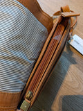 BRUINE  LEDEREN SCHOUDERTAS T0343