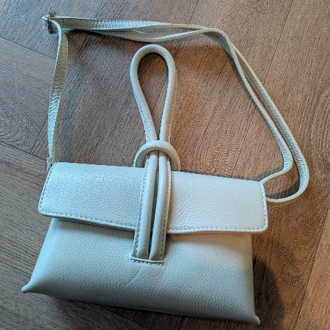 MINT GROEN LEREN TAS LUS  T0300